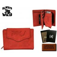Naiste rahakott N17 RED, ALWAYS WILD, Nahast rahakotid